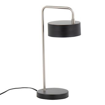 Loheer Contemporary Metal Table Lamp for Bedroom Living Room and Office