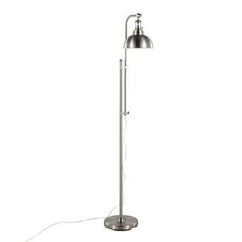 Loheer Modern Metal Floor Lamp with Dome Shade for Living Room Bedroom Office