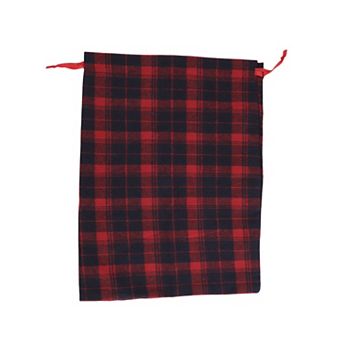 11.81"x15.75" Durable Plaid Drawstring Bag 1 pc