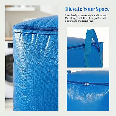 1 Pcs Clothes Storage, Storage Bag, Moving Bag for Organizing Comforter Closet Organizer with Handle