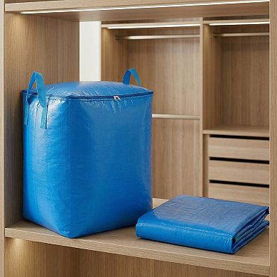 1 Pcs Clothes Storage, Storage Bag, Moving Bag for Organizing Comforter Closet Organizer with Handle