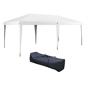 Pop Up Canopy Tent with Carrying Bag, Adjustable Height Outdoor Party Shade Shelter