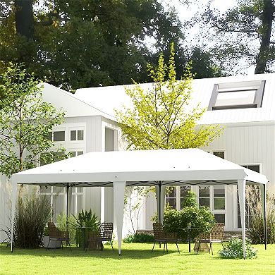 Pop Up Canopy Tent with Carrying Bag, Adjustable Height Outdoor Party Shade Shelter
