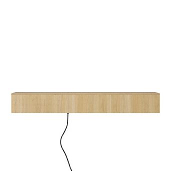 KWPZQEB 69" Wall Mounted Floating TV Stand with 16 Color LED for 55 60 65 Inch