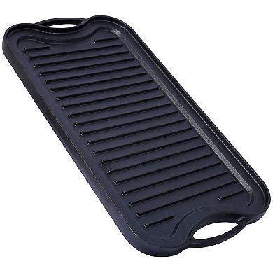 Pre-Seasoned Cast Iron Reversible Rectangular Grill、Griddle