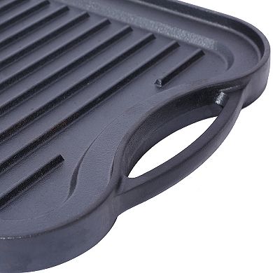 Pre-Seasoned Cast Iron Reversible Rectangular Grill、Griddle