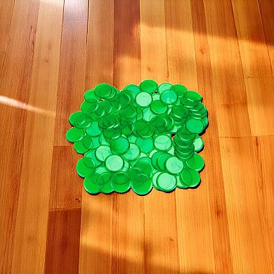 100 Plastic Bingo Chips for Family Games, Parties, and Learning Activities