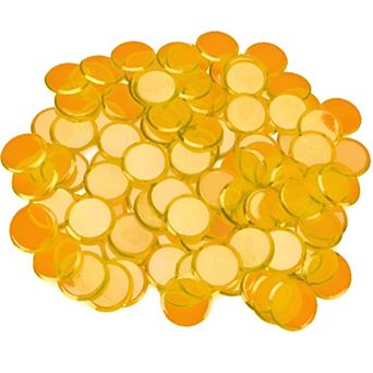 100 Plastic Bingo Chips for Family Games, Parties, and Learning Activities