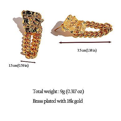 Women's Meteor Chain Drop Earrings - Edgy Statement Jewelry