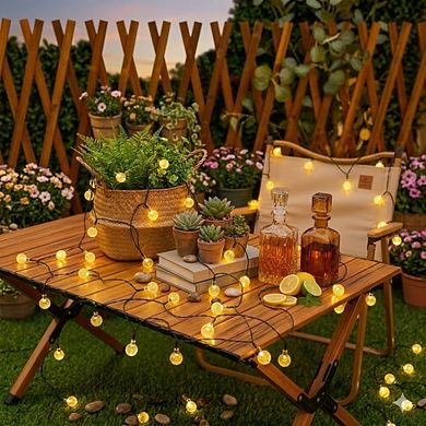 Outdoor waterproof solar string lights, 2-Pack 120 LED lights (Multicolor)