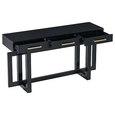 Elegant Console Table with Three Drawers and Extra Long Entryway Table