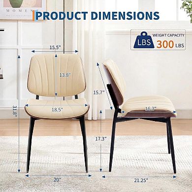ANIXOL Mid Century Modern Dining Chairs Set of 2