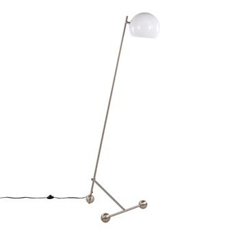 Loheer Eileen Contemporary Floor Lamp with Plastic Shade