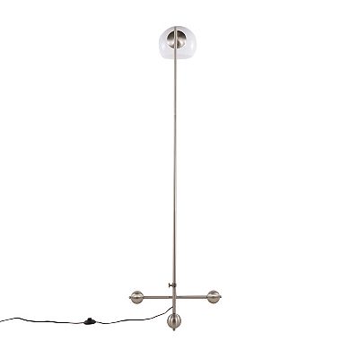 Loheer Eileen Contemporary Floor Lamp with Plastic Shade