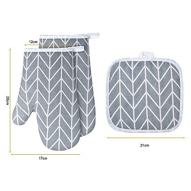 Oven gloves heat-resistant cotton gloves