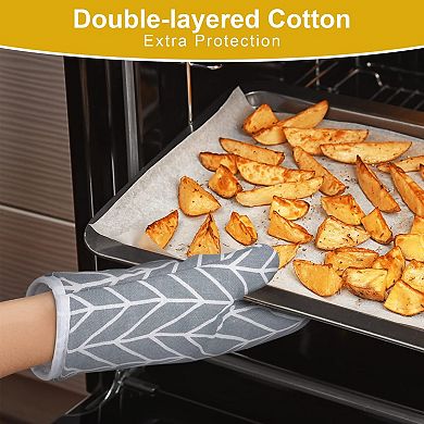 Oven gloves heat-resistant cotton gloves