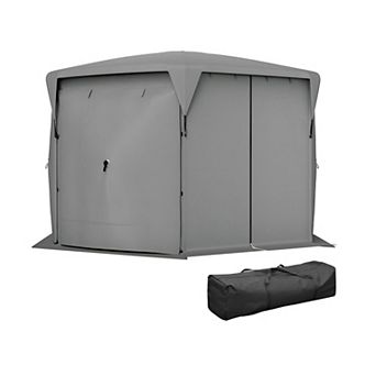 Pop-Up Outdoor Screen Gazebo for 1012 People with Mesh Walls and Sun Protection