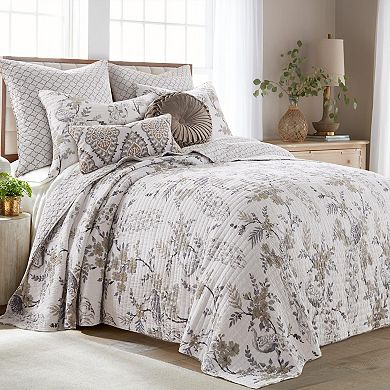 Floral Peacock Cotton Pre-washed Reversible King Bedspread Set