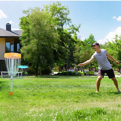 3-Piece Disc Golf Set Portable TPE Discs for Backyard Park Outdoor Play - Multicolor