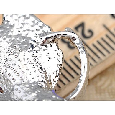 Colorful Crystal Rhinestone Autumn Wind Blowing Maple Leaf Fashion Pin Brooch