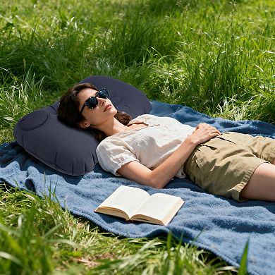 Comfortable Pump-action Camping Pillow for Travel and Outdoor Use 1Pc 1Pc