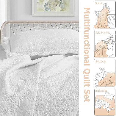 Lightweight Embossed Cottage-Style Bedspread