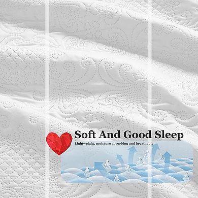 Lightweight Embossed Cottage-Style Bedspread