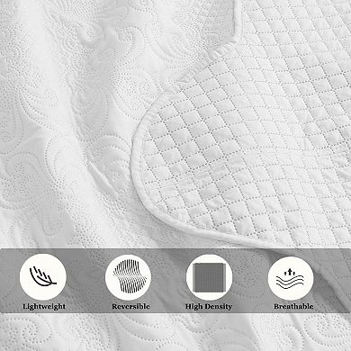 Lightweight Embossed Cottage-Style Bedspread