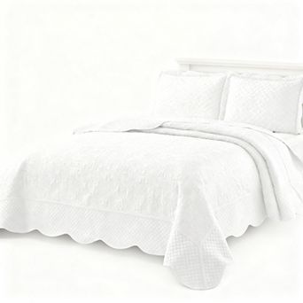 Lightweight Embossed Cottage-Style Bedspread