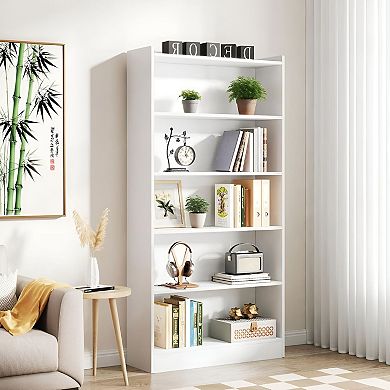 Narrow 6 Tier Bookshelf for Books, Plants, Décor, and Collectibles