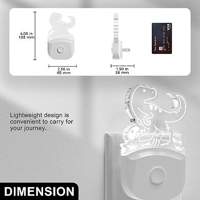 0.5 W Integrated LED Plug In Light Night Light RGB and Warm White 3000K Color Adjustable1 Pack