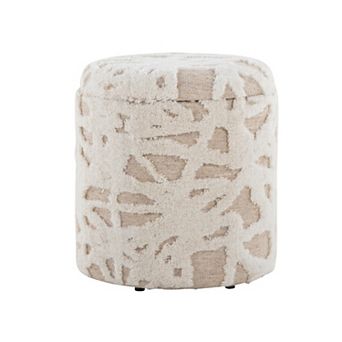 Loheer Textured Storage Ottoman with Hidden Compartment