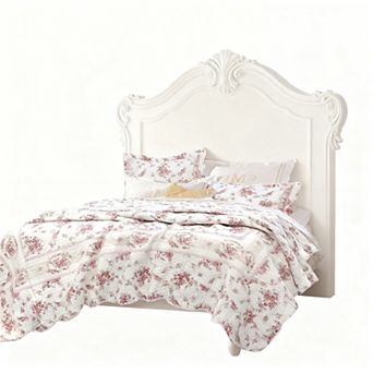 Floral reversible bedspread