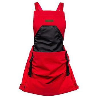 Full Coverage Gardening Apron with Large Harvest Pocket Oxford Fabric Apron for Yard Fruit Picking