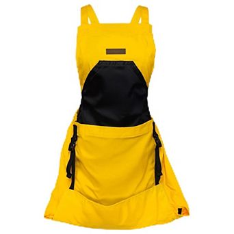 Full Coverage Gardening Apron with Large Harvest Pocket Oxford Fabric Apron for Yard Fruit Picking