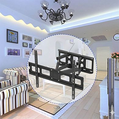 Adjustable Wall Mount TV Bracket with Spirit Level for Living Rooms