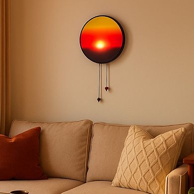 Dimmable Sunrise Wall Lamp with Pull-Cord