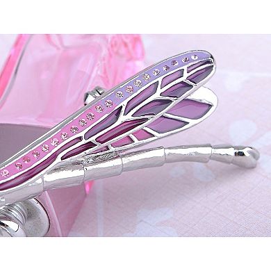 Strike Emerald Synthetic Multicolored Crystal Rhinestone Damselfly Dragonfly Pin Brooch