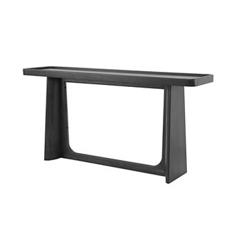 KWPZQEB Farmhouse Solid Wood Console Table with Tray Top Design for Entryway, Living Room