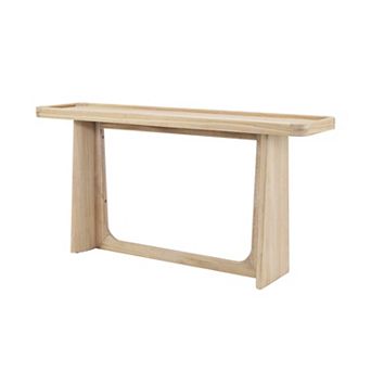KWPZQEB Farmhouse Solid Wood Console Table with Tray Top Design for Entryway, Living Room