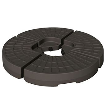 Fillable Outdoor Umbrella Plates with Handles for Deck, Patio, Porch, or Poolside