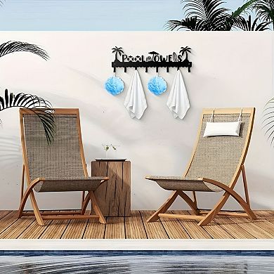 Heavy-Duty Wall Towel Holder Iron Rack for Bathrooms, Spas, and Locker Rooms