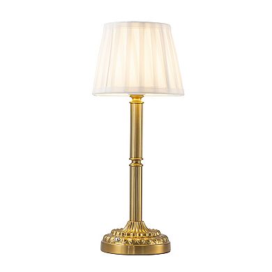 16'' Glam Cordless Table Lamp Touch Control Classic Elegant Dimmable Nightstand Lamp（2 Pack）