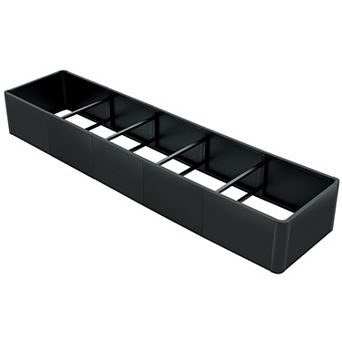 Metal Raised Garden Bed Planter Box, Outdoor Rectangular Plante, 70"x 20" Open Base