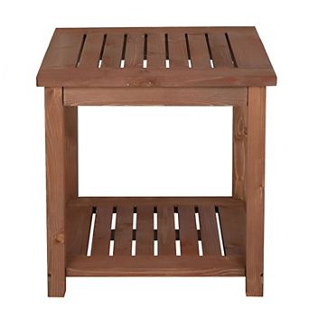 Square Wood Side Table With Simple Design for Living Room, Bedroom, or Office