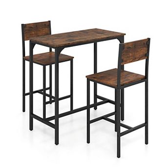 3 pc Set with Metal Frame and Footrests