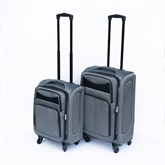 Two-piece luggage set, Oxford style trolley-style suitcase with wheels