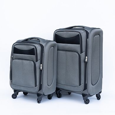 Two-piece luggage set, Oxford style trolley-style suitcase with wheels