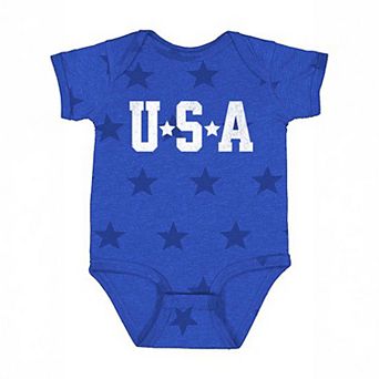 USA Stars - Baby Short Sleeve Star Bodysuit