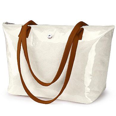 Women Nylon Tote Handbag Zipper Foldable